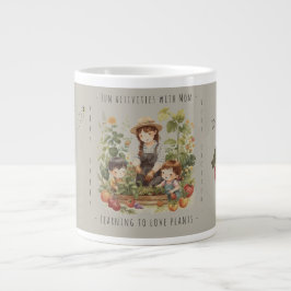 Gift for Mom, Gardening, Fun activities with Mom. Jumbo-Tasse