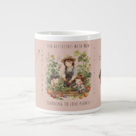 Gift for Mom, Gardening, Fun activities with Mom. Jumbo-Tasse