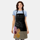 Gift For Mom, Happy Mothers Day,Flower Art Schürze (Getragen)