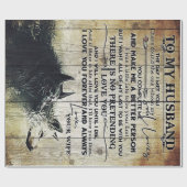 Gift For My Husband Letter For Him Wird Geschenkpapier (Flach)