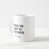 Gift For New Doctor, Personalized White Coat Kaffeetasse (Vorderseite Links)