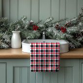 Gift for New Home Red Black Plaid Towel Set