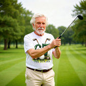 Gift for Retired Men - Golf Retirement 67 Tri-Blend Shirt