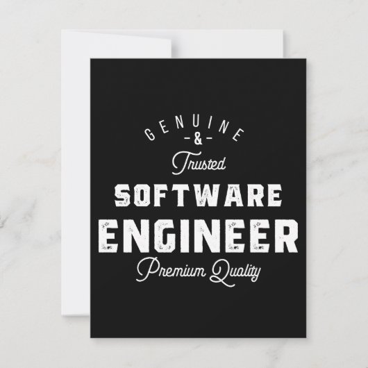 Gift for Software Engineer Save The Date (Vorderseite)