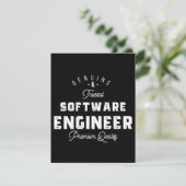 Gift for Software Engineer Save The Date (Stehend Vorderseite)