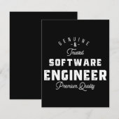 Gift for Software Engineer Save The Date (Vorne/Hinten)