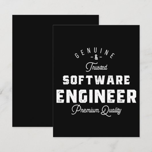Gift for Software Engineer Save The Date (Vorne/Hinten)