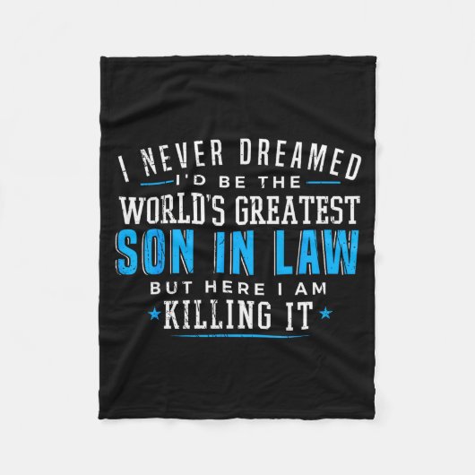 Gift For Son In Law Christmas Birthday On Wedding Fleecedecke (Vorderseite)