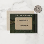 Gift for the Wordsmith Graduation Gift Insert Mitteilungskarte (Vorderseite/Rückseite Beispiel)