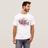 Gift-freies Schwarzes u. Rot T-Shirt (Vorne ganz)