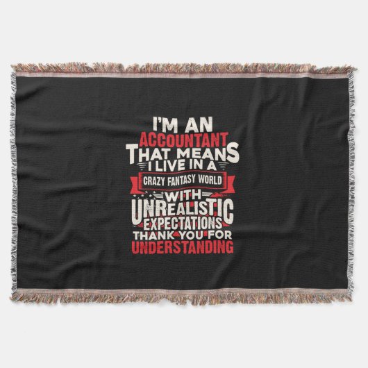 Gift für Buchhalter | Ich bin Buchhalter Decke (Vorderseite)