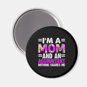 Gift für Buchhalter | Ich bin Mama und Buchhalter Magnet (Vorderseite/Rückseite)