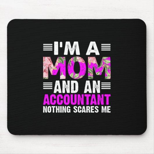 Gift für Buchhalter | Ich bin Mama und Buchhalter Mousepad (Vorne)