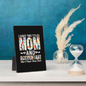 Gift für Buchhalter | Mama und Rechnungsführer Fotoplatte (Seite)