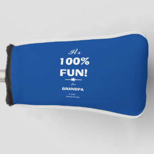 GIFT FÜR GRANDPA Name Chic Script Classic Golf Headcover
