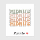 Gift für Midfrau, Midwifery Aufkleber (Blatt)