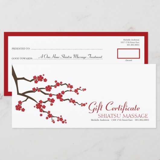 Gift für Oriental Sakura Kirschblüten (Vorne/Hinten)