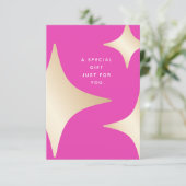 Gift für rosa Goldstars (Stehend Vorderseite)