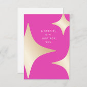 Gift für rosa Goldstars (Vorne/Hinten)