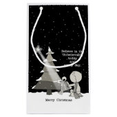 Gift Giver-Merry Weihnachten Kleine Geschenktüte (Rückseite)