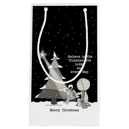 Gift Giver-Merry Weihnachten Kleine Geschenktüte (Vorderseite)