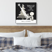 Gift Giver-Merry Weihnachten Leinwanddruck (Insitu (Schlafzimmer))