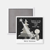 Gift Giver-Merry Weihnachten Magnet (Vorderseite/Rückseite)