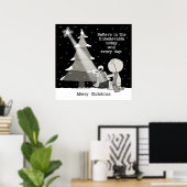 Gift Giver-Merry Weihnachten Poster (Heimbüro)