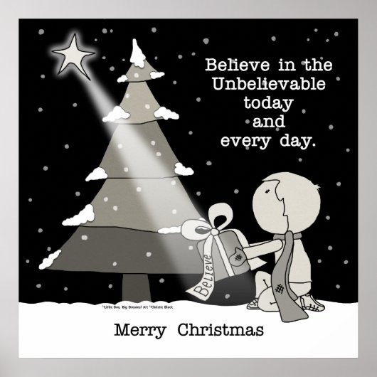 Gift Giver-Merry Weihnachten Poster (Vorne)