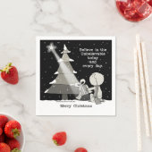 Gift Giver-Merry Weihnachten Serviette (Beispiel)