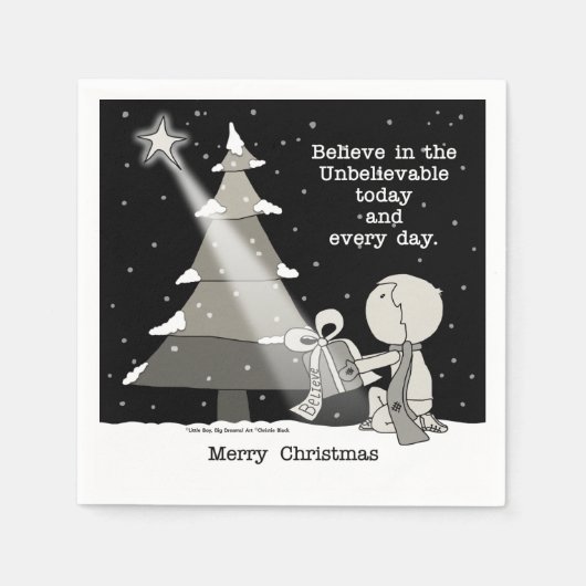 Gift Giver-Merry Weihnachten Serviette (Vorderseite)