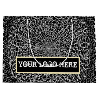 GIFT GOLDEN_ BLACK_SILVER GROSSEN GIFT BAG GROßE GESCHENKTÜTE