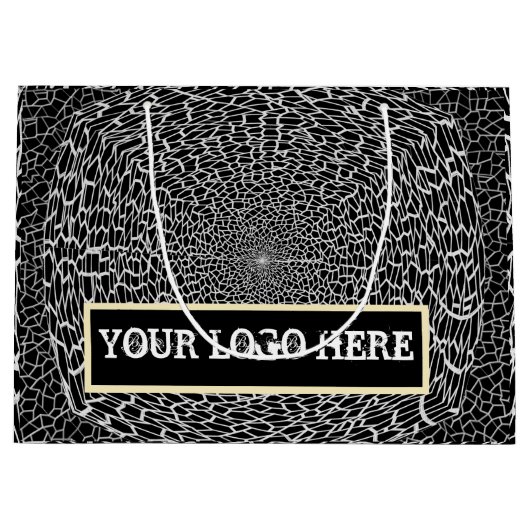 GIFT GOLDEN_ BLACK_SILVER GROSSEN GIFT BAG GROßE GESCHENKTÜTE (Vorderseite)