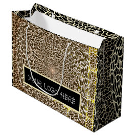 GIFT GOLDEN UND SCHWARZ GROSSE GIFT BAG GROßE GESCHENKTÜTE