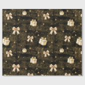 Gift goldene Glitzer Glitzern Sterne Packpapier (Flach)