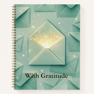 Gift & Gratitude Ledger | Elegant Envelope Design Notizblock