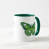 Gift Grüne Schädelhütte Tasse (VorderseiteRechts)