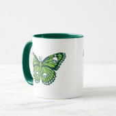 Gift Grüne Schädelhütte Tasse (Vorderseite Links)