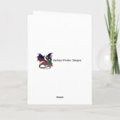 Gift-Grüner Frosch Feiertagskarte (Rückseite)