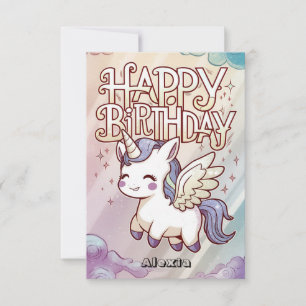 Gift Gruß Unicorn Geburtstag Karte