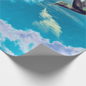 GIFT HUMMINGBIRD IN Wrapping Paper Geschenkpapier (Ecke)