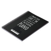 Gift Ideas For Piano Players Music Lover Pianist Notizblock (Linke Seite)