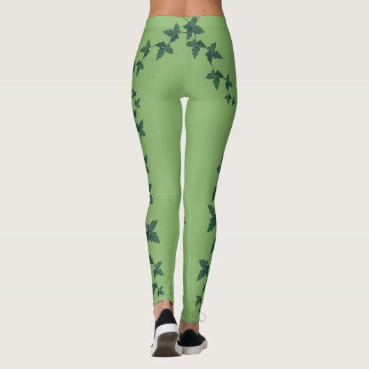 Gift Ivy Leaf Leggings | Grüne Leggings (Rückseite)