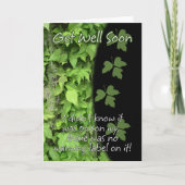 Gift Ivy wird bald gut Karte (Vorderseite)