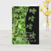 Gift Ivy wird bald gut Karte (Gelbe Blume)