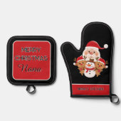 Gift! Kitchen Essentials for Nana Ofenhandschuh & Topflappen-Set (Vorderseite)