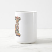 Gift Letter N Thanksgiving style Kaffeetasse (Mittel)