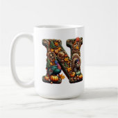 Gift Letter N Thanksgiving style  Kaffeetasse (Links)