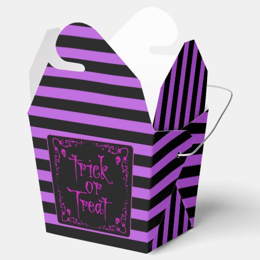 Gift Lila Trick oder Behandlung Geschenkschachtel (Geöffnet)