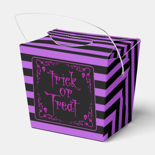 Gift Lila Trick oder Behandlung Geschenkschachtel (Rückseite)